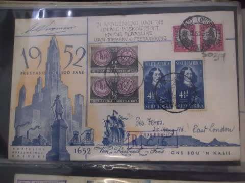 FIRST DAY ISSUE :  TERCENTENARY OF LANDING OF VAN RIEBEECK 14 MARCH 1952